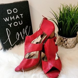 Alfani Red Pumps